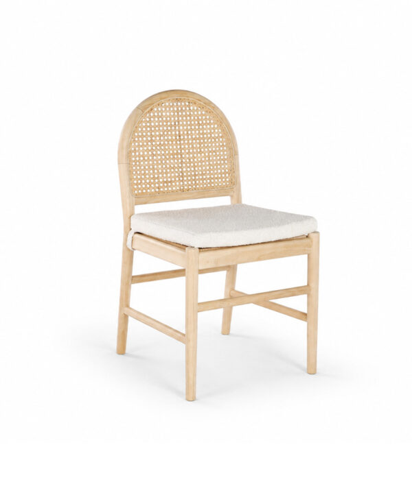 Dome Dining Chair Solid Wood with Cushion
